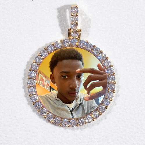 3D CIRCLE CUSTOM PICTURE PENDANT SMALL SIZE