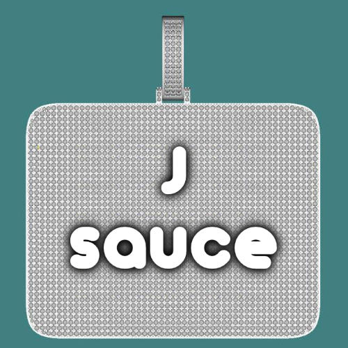 CUSTOM LETTER NECKLACE 3D BIG SQUARE