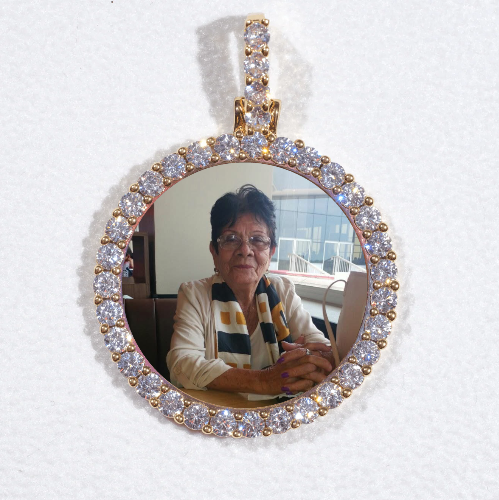 3D CIRCLE CUSTOM PICTURE PENDANT SMALL SIZE