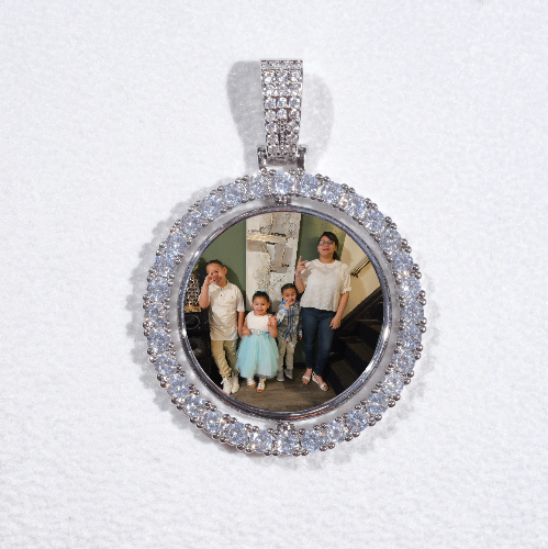 3D Spinning 2-Faced Custom Picture Pendant