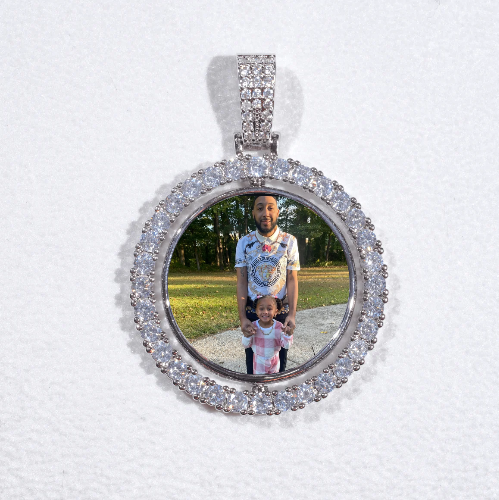 3D Spinning 2-Faced Custom Picture Pendant