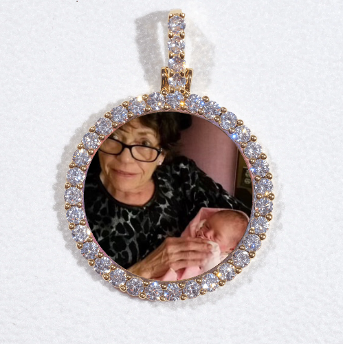 3D CIRCLE CUSTOM PICTURE PENDANT SMALL SIZE