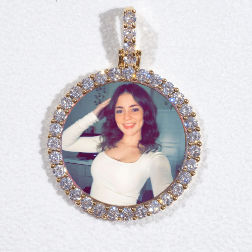 3D CIRCLE CUSTOM PICTURE PENDANT SMALL SIZE