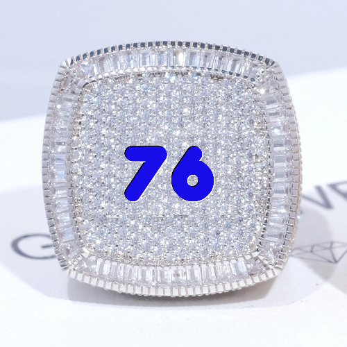 CUSTOM LETTER 3D ICED RING