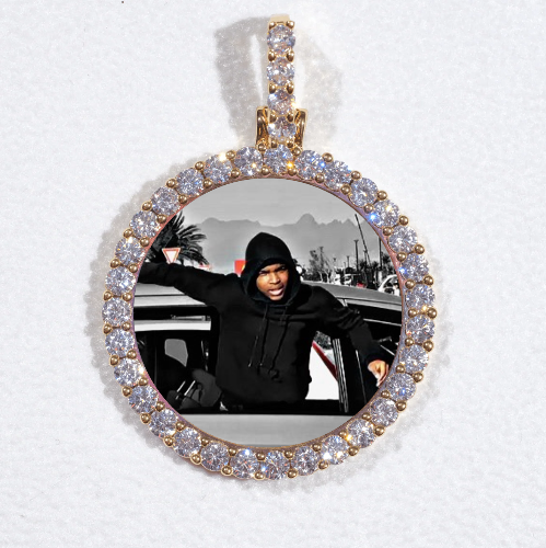 3D CIRCLE CUSTOM PICTURE PENDANT SMALL SIZE
