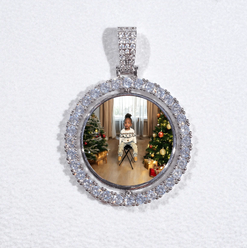 3D Spinning 2-Faced Custom Picture Pendant