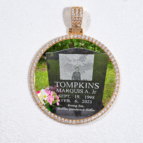MEDIUM 3D CIRCLE CUSTOM PICTURE PENDANT