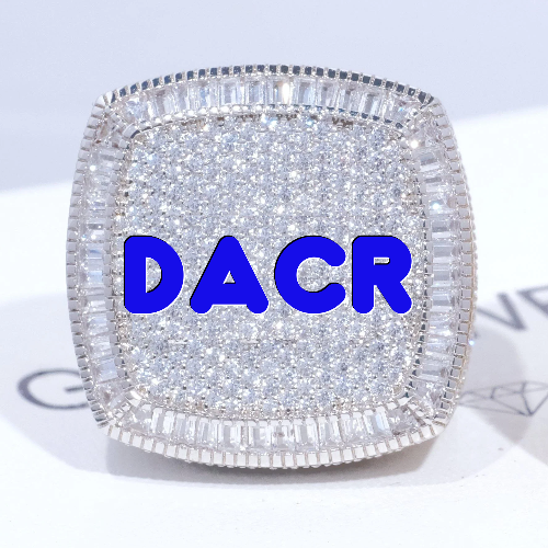CUSTOM LETTER 3D ICED RING
