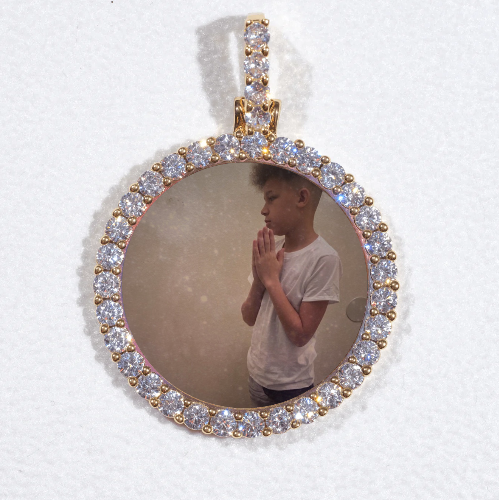 3D CIRCLE CUSTOM PICTURE PENDANT SMALL SIZE