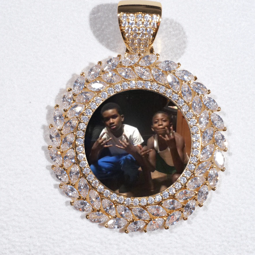 Large 3D Wheat Ear Custom Picture Pendant