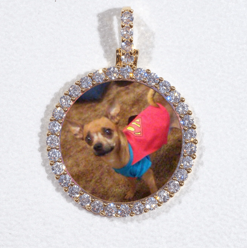 3D CIRCLE CUSTOM PICTURE PENDANT SMALL SIZE