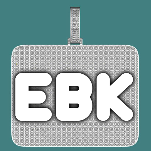 CUSTOM LETTER NECKLACE 3D BIG SQUARE