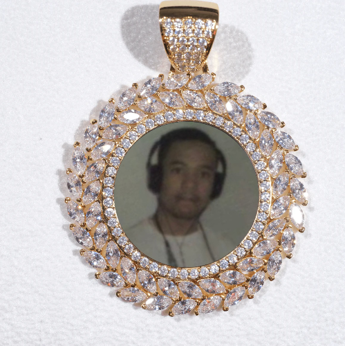 Large 3D Wheat Ear Custom Picture Pendant