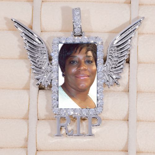 RIP WING 3D CUSTOM PICTURE PENDANT