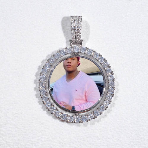 3D Spinning 2-Faced Custom Picture Pendant