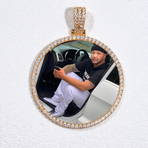 MEDIUM 3D CIRCLE CUSTOM PICTURE PENDANT