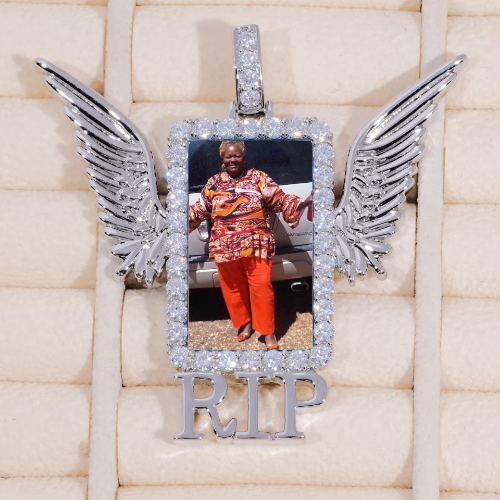 RIP WING 3D CUSTOM PICTURE PENDANT