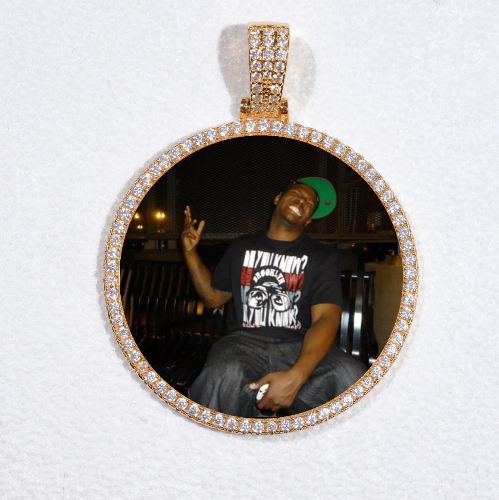 MEDIUM 3D CIRCLE CUSTOM PICTURE PENDANT