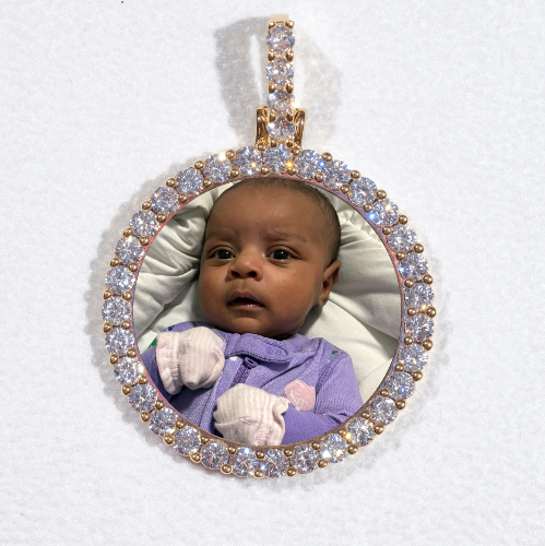 3D CIRCLE CUSTOM PICTURE PENDANT SMALL SIZE