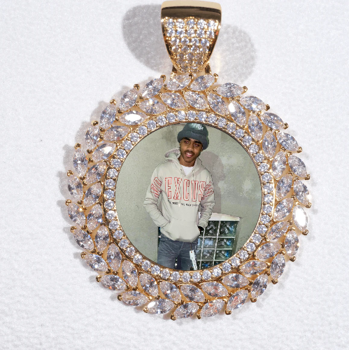 Large 3D Wheat Ear Custom Picture Pendant