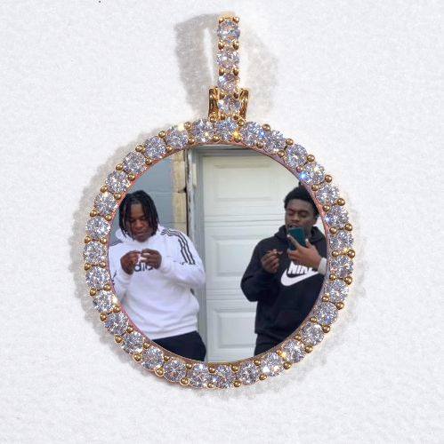 3D CIRCLE CUSTOM PICTURE PENDANT SMALL SIZE