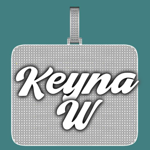 CUSTOM LETTER NECKLACE 3D BIG SQUARE