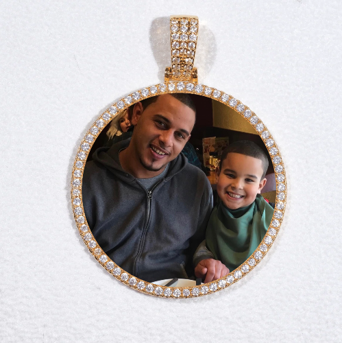 MEDIUM 3D CIRCLE CUSTOM PICTURE PENDANT