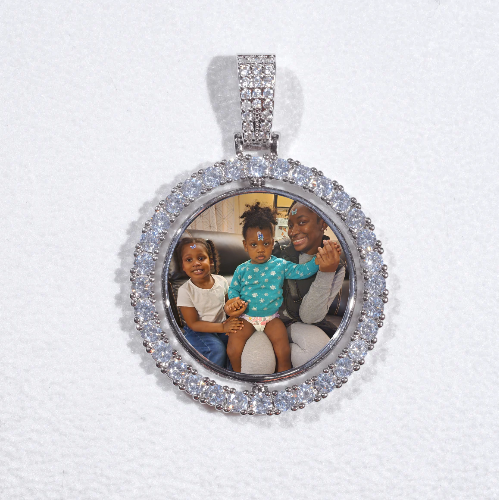 3D Spinning 2-Faced Custom Picture Pendant