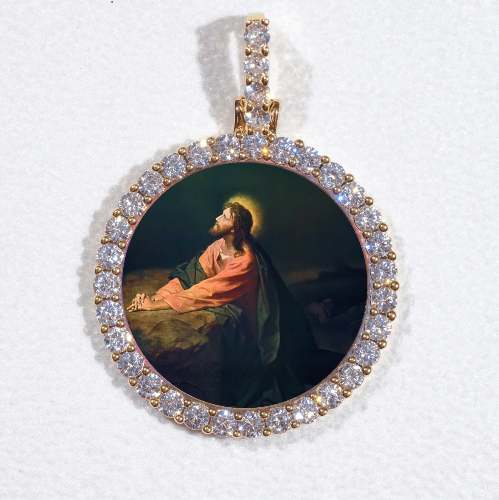 3D CIRCLE CUSTOM PICTURE PENDANT SMALL SIZE