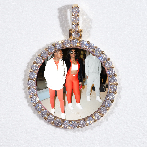 3D CIRCLE CUSTOM PICTURE PENDANT SMALL SIZE