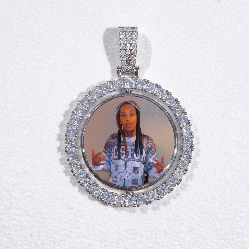 3D Spinning 2-Faced Custom Picture Pendant