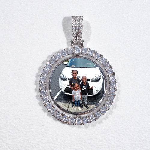 3D Spinning 2-Faced Custom Picture Pendant