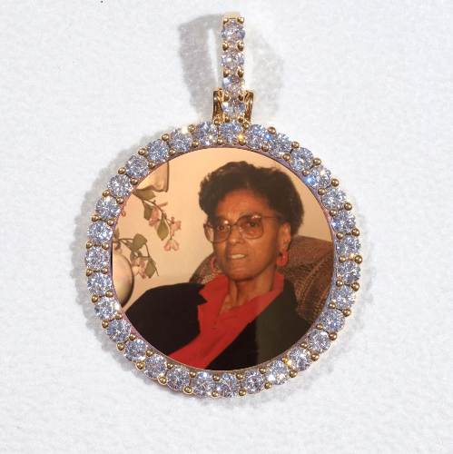 3D CIRCLE CUSTOM PICTURE PENDANT SMALL SIZE