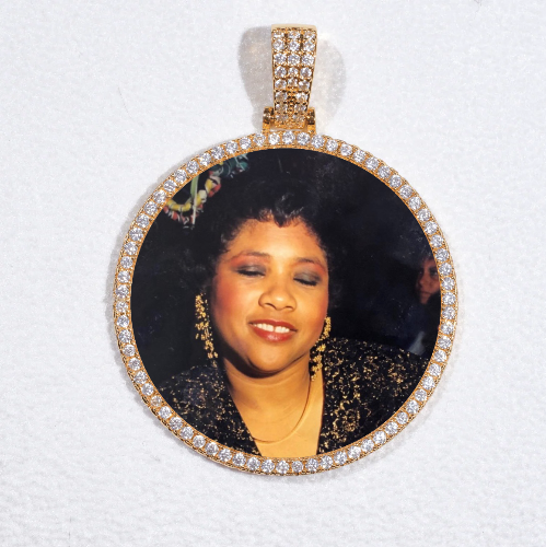 MEDIUM 3D CIRCLE CUSTOM PICTURE PENDANT
