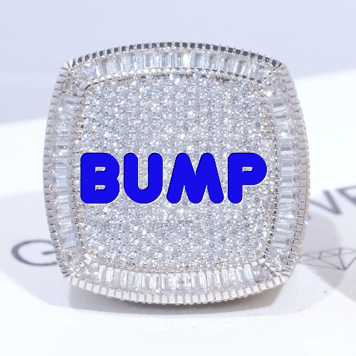 CUSTOM LETTER 3D ICED RING