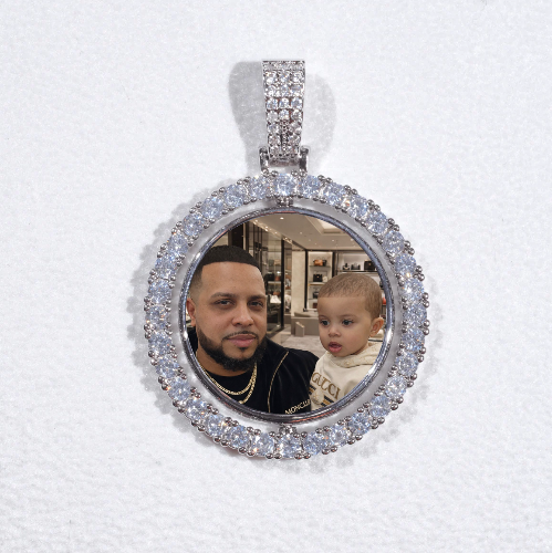 3D Spinning 2-Faced Custom Picture Pendant