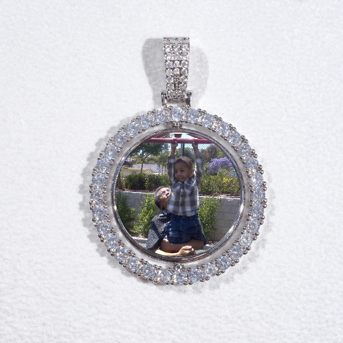 3D Spinning 2-Faced Custom Picture Pendant