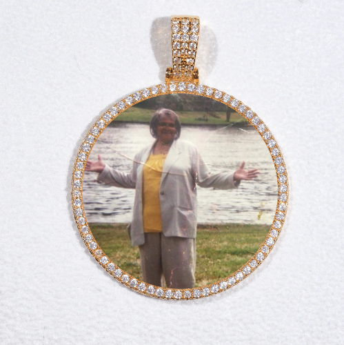 MEDIUM 3D CIRCLE CUSTOM PICTURE PENDANT