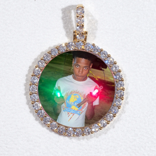3D CIRCLE CUSTOM PICTURE PENDANT SMALL SIZE