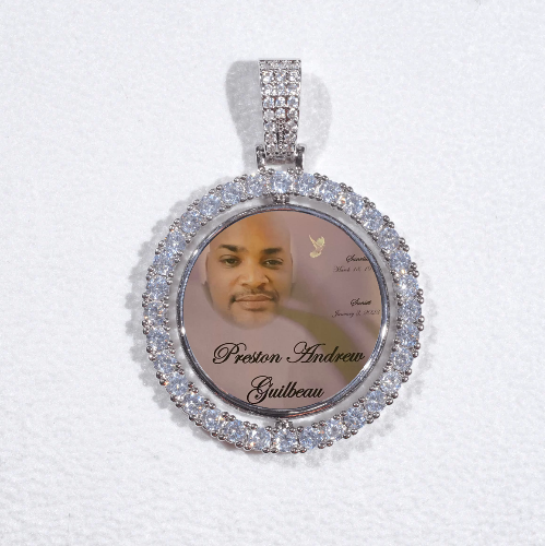 3D Spinning 2-Faced Custom Picture Pendant