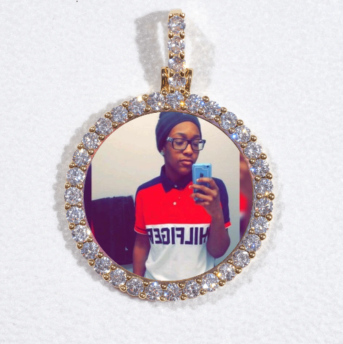 3D CIRCLE CUSTOM PICTURE PENDANT SMALL SIZE