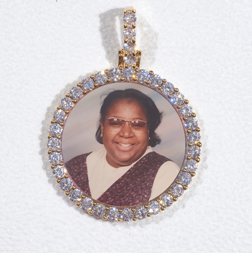 3D CIRCLE CUSTOM PICTURE PENDANT SMALL SIZE