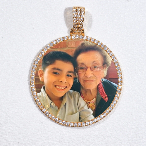 MEDIUM 3D CIRCLE CUSTOM PICTURE PENDANT