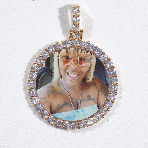 3D CIRCLE CUSTOM PICTURE PENDANT SMALL SIZE