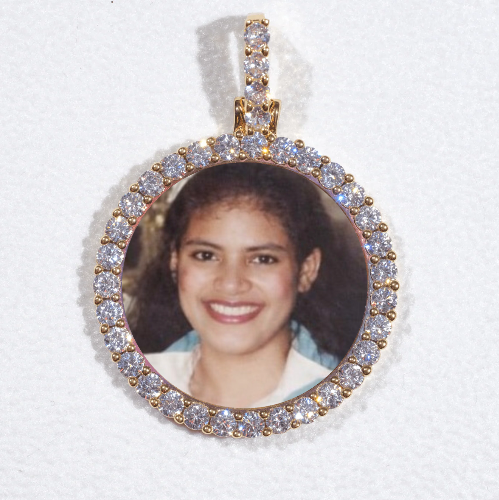 3D CIRCLE CUSTOM PICTURE PENDANT SMALL SIZE