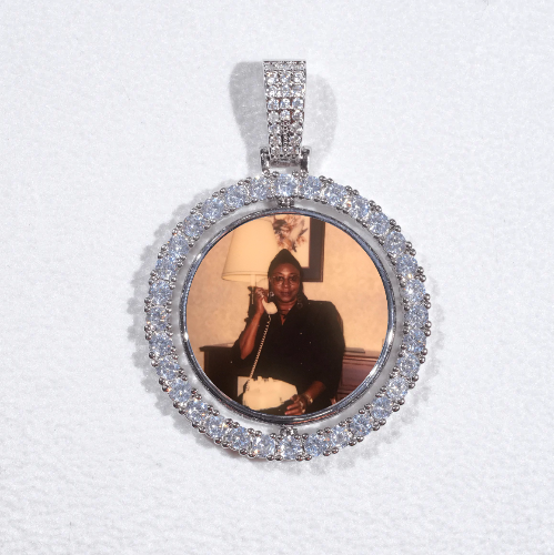 3D Spinning 2-Faced Custom Picture Pendant