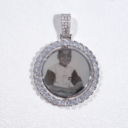 3D Spinning 2-Faced Custom Picture Pendant