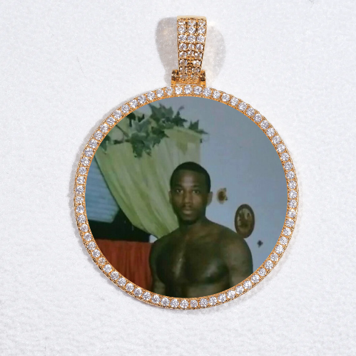 MEDIUM 3D CIRCLE CUSTOM PICTURE PENDANT