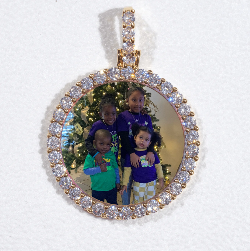 3D CIRCLE CUSTOM PICTURE PENDANT SMALL SIZE