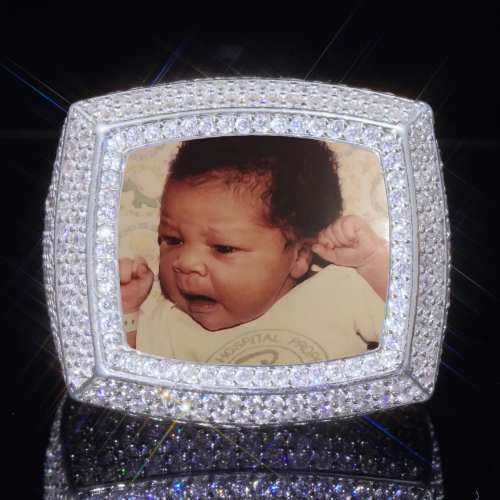 3D CUSTOM PICTURE ICED RING